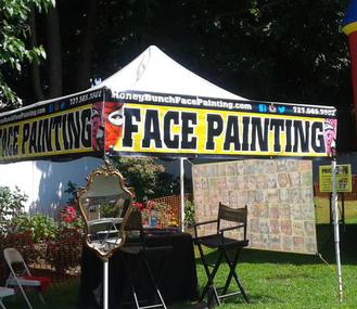Honey Bunch Face Painting Hire a St Petersburg FL Festival Face Painter Connecticut, Tampa FL Face Painter Connecticut Carnival Festival Fair Face Painting