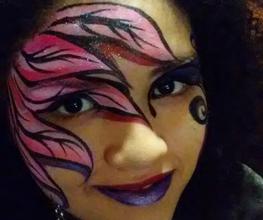 Mardi Gra Festival Face Painter FL Face Painter Tampa Bay Face Painting Artists JoAnna